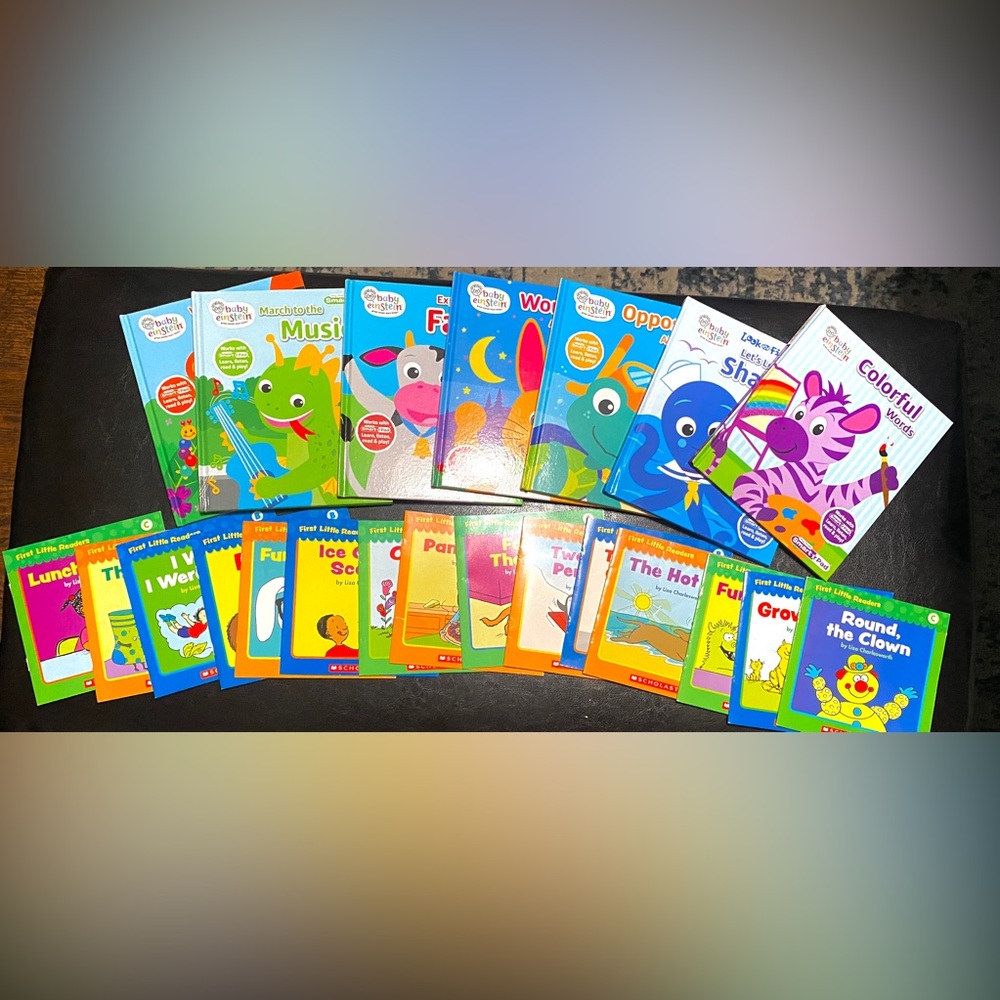 Set of 22 “baby Einstein” and “first little readers” kids books